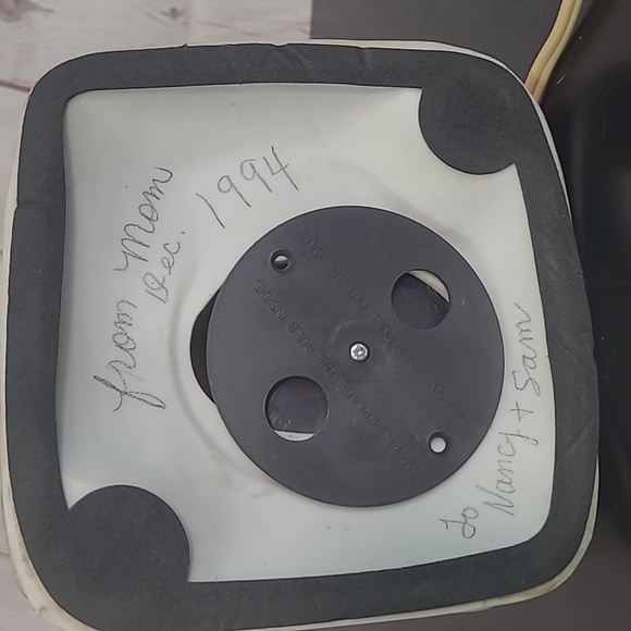 Vintage 90s House Of Lloyd Ceramic Cabin Water Wheel Light Up Table Lamp 10.5 " - Picture 9 of 10